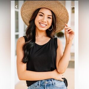 Coldwater Creek Black Love The Length Knit Tank Top. Size L/14. P63/A2297